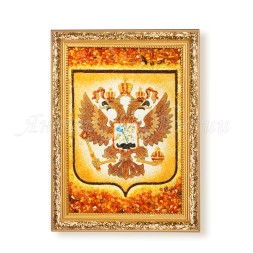 Герб РФ из Янтаря