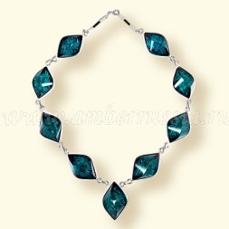 Колье &quot;Роса&quot; из Бернита Посеребрение