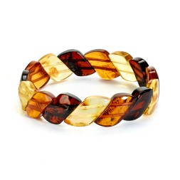 Браслет &quot;Змейка&quot; из Янтаря