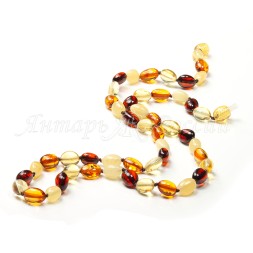 Бусы &quot;Сливка&quot; из Янтаря
