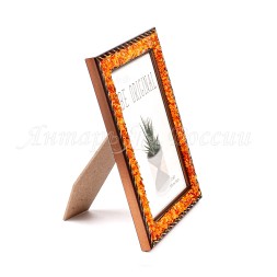 Фоторамка 10х15 янтарь/пластик