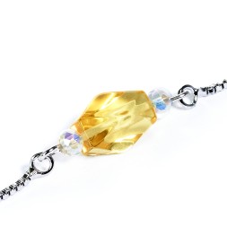 Браслет &quot;Конфетка&quot; из Янтаря и юв.сплава