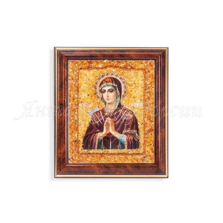 Икона БМ Умягчение злых сердец, Семистрельная, Янтарь купить