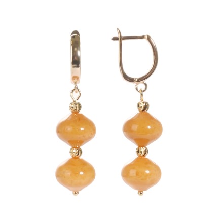 Серьги &quot;Барок&quot; из Янтаря и юв.сплава купить