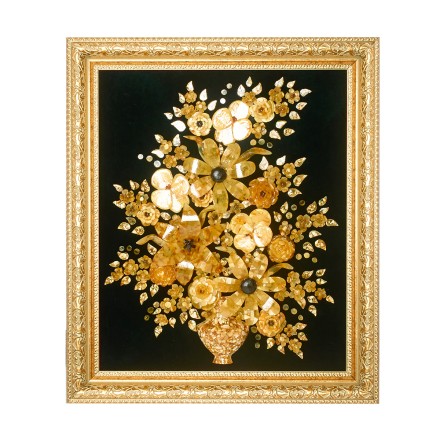 Панно &quot;Цветы&quot; из Янтаря купить