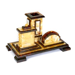 Набор настольный &quot;Канцелярский&quot; из Янтаря