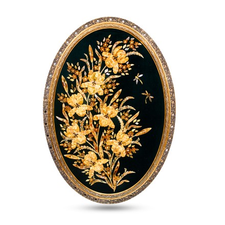 Панно &quot;Ирисы&quot; из Янтаря купить