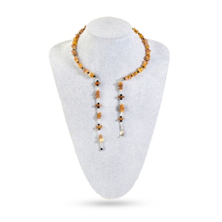 Колье &quot;Лечебное&quot; из Янтаря и шпинели на струне купить