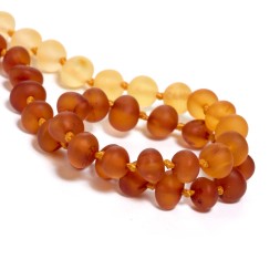 Бусы детские &quot;Мятый шар&quot; из Янтаря с градиентом