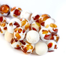 Бусы &quot;Шар&quot; из Янтаря и юв.смолы