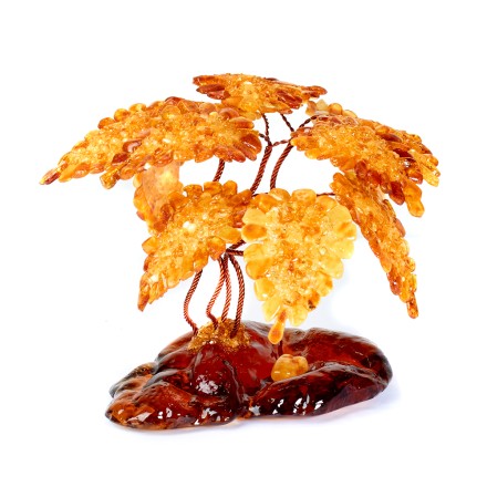 Дерево на подставке из Янтаря и ювелирной смолы купить